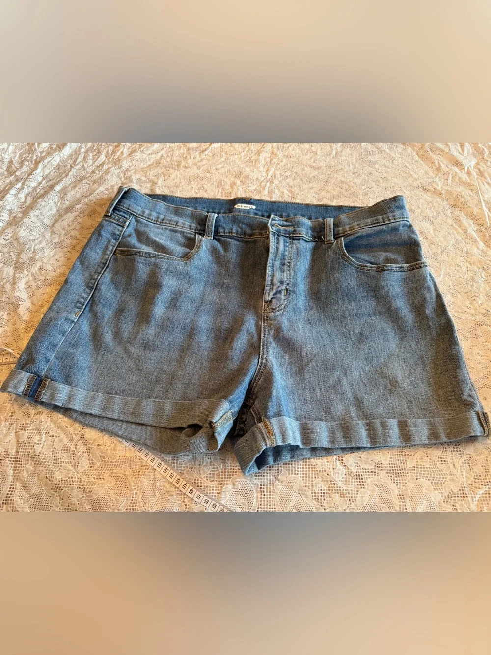 Old Navy Light Blue Denim Jean Shorts - Picture 1 of 6